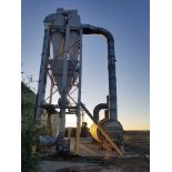 Heil 105-32 approximately 10.5' x 32' triple pass rotary drum dryer with Multiclone cyclone,