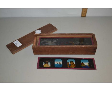 Box of magic lantern slides