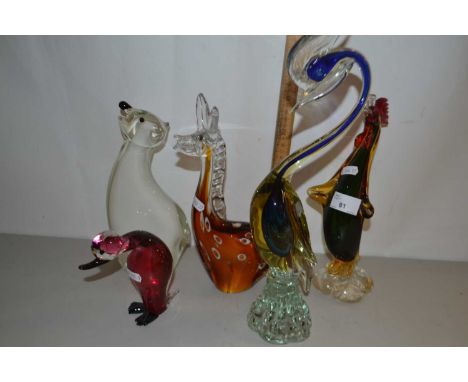 Mixed Lot: Various Art Glass animals