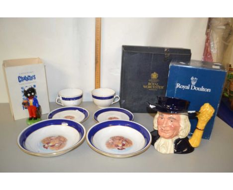 Quantity of ceramics including, a commemorative fairwell Golly figure, limited edition number 663 of 2000 together with a Mr 