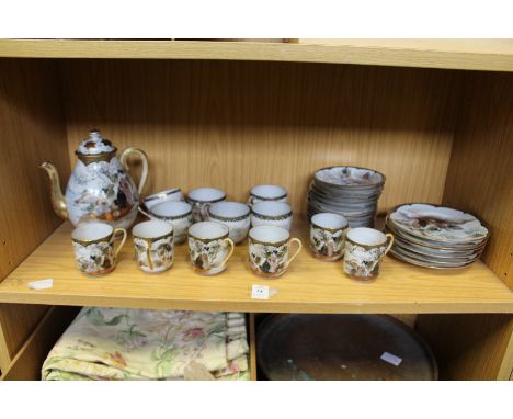 A Japanese eggshell tea service.