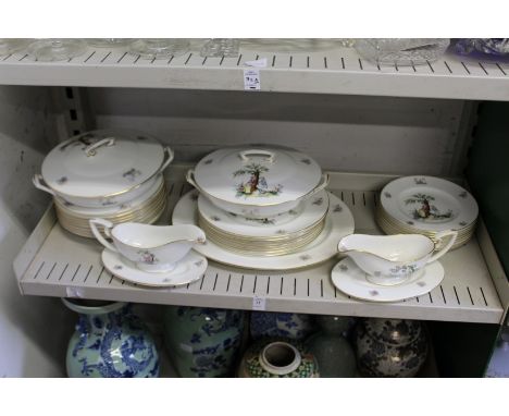 A quantity of Royal Worcester Watteaux dinner ware.