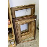 Five various picture frames.