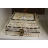 A bone jewellery box.