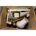 Household miscellaneous to include lamps.