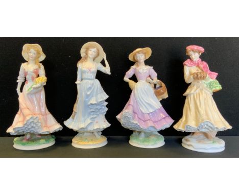 Royal Worcester - a set of four limited edition Four Seasons figurines. Spring, Summer, Autumn, Winter.(4) 