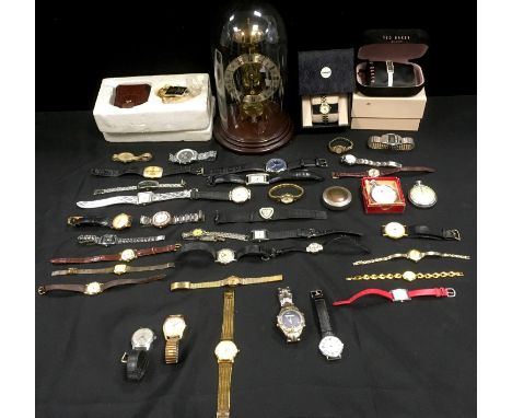 Ladies and gentlemen?s wristwatches including gents gold plated Rotary quartz; lady?s Ted Baker; Trebex; Abia; Cranc &amp; Vi