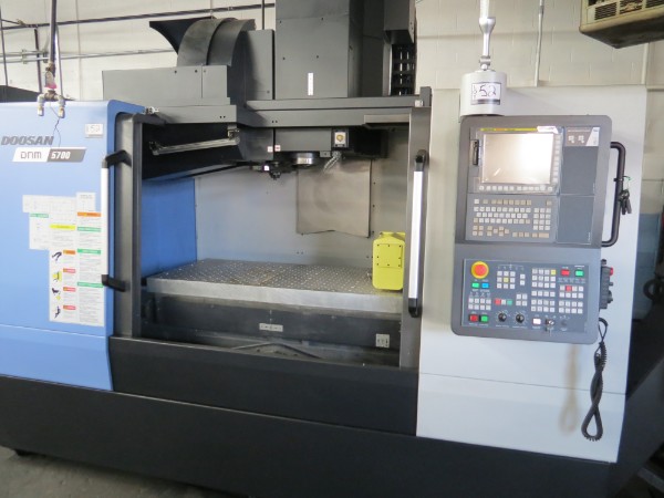 Doosan DNM 5700 4-Axis Vertical Machining Center, Fanuc control, 12K