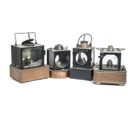 Railway Signal Lanterns,  crossing/signal inner lanterns, including an LNER Welch Patent example by Lamp Manufacturing &amp; 