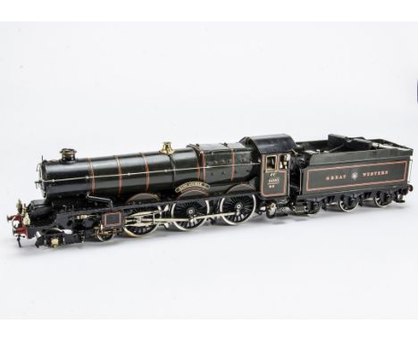 An Aster Gauge I Live Steam GWR 'King George V' 4-6-0 Locomotive and Tender,  with Fulgurex ref B011 under tender, the loco w