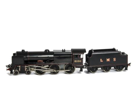 A Boxed Bassett-Lowke 0 Gauge 3-rail LMS 'Royal Scot' Locomotive and Tender, ref 5611/0, in LMS black as no 6100, a post-war 