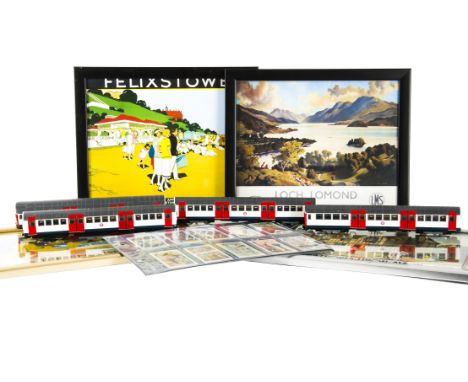 Exclusive First Editions Underground Models and Furnishing Prints, four unboxed London Underground 1959/62 motor carriages (3