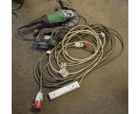 9 inch angle grinder, jigsaw and extension leads

** Please note: VAT is chargeable on this lot. **