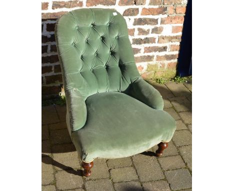 Victorian button back nursing chair