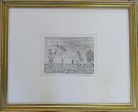 French artist proof print of a horseman by Vincent Haddelsey (1934-2010) 55 cm x 45 cm