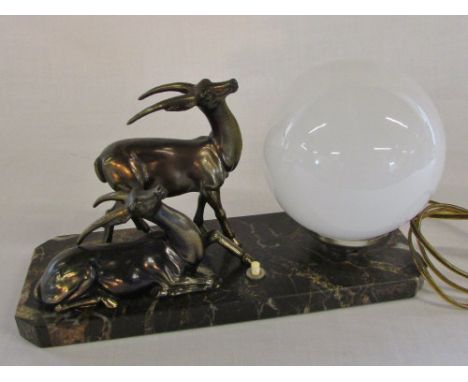 French Art Deco Antelope lamp