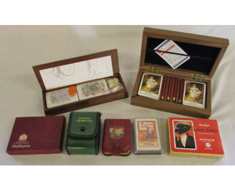 Various playing cards inc Bridge sets