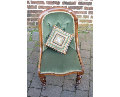 Victorian button back nursing chair