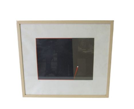 Cecil King, Irish (1921-1986)  "Abstract," (untitled), coloured Lithograph,&nbsp;Signed Limited Edition No. 63/100, framed. (