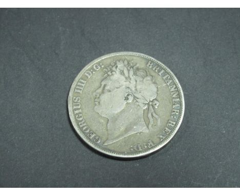  1821 George IV Silver Crown, 1st portrait.