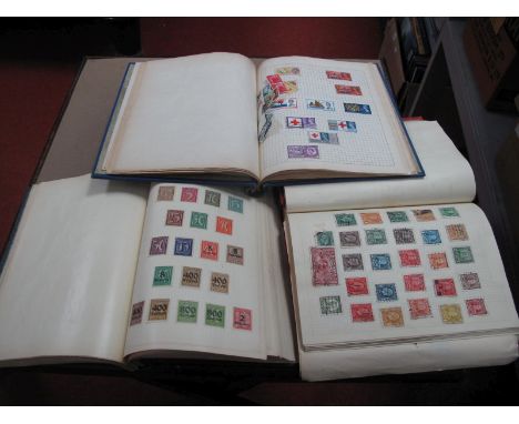 Three Stamp Albums Containing a Collection of GB World and Commonwealth Stamps, from early QV to QE2, includes Australia, Ber