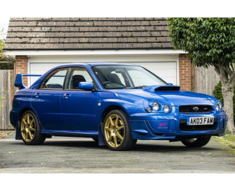 Rare, UK-supplied WRX-STi Type UK. Collector's quality modern classic and just 4,974 miles from new.Introduced at the 2001 Fr