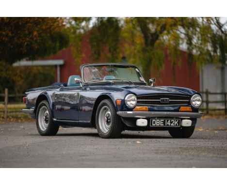 Handsome right-hand drive TR6 recently restored and in a great colour combination.Sharp, clean and ruggedly handsome, the TR6