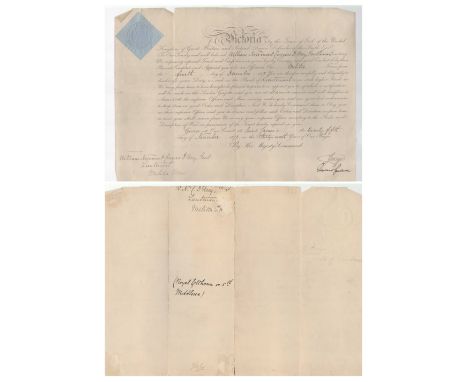 Prince George Duke of Cambridge signed vintage military document. Prince George, Duke of Cambridge (George William Frederick 