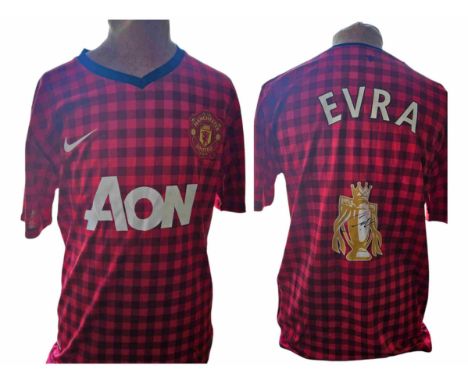 Patrice Evra signed shirt 'Manchester United' Size Medium. Good condition. All autographs come with a Certificate of Authenti