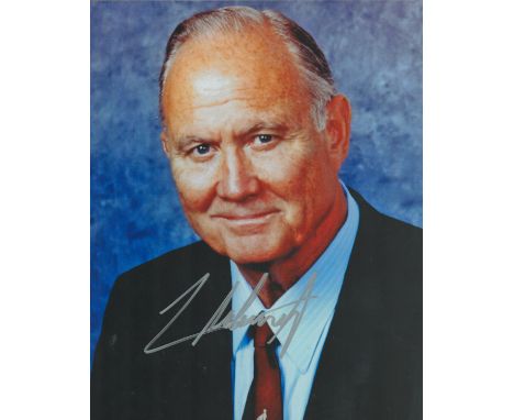 Norman Schwarzkopf signed colour photo 10x8 inch. Was a United States Army general. Good condition. All autographs come with 