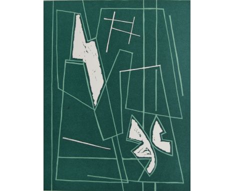 ALBERTO MAGNELLI (Italian-French, 1888-1971) 'L'Album de La Ferrage, Plate III', Linocut printed in colours, 1970, Bibliothèq