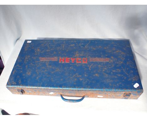 A HEYCO 84 PIECE MM METRIC SPANNER AND SOCKET SET No. 90 - 50 - M/AF/W, CHROME - VANADIUM made in W-Germany some pieces have 