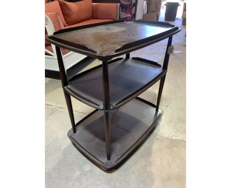 An Ercol mid century drinks trolley. W:72cm x D:46cm x H:77cm