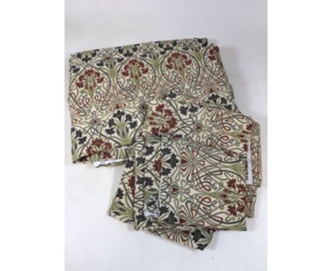 2 pairs of Dunelm Lucetta Jewel curtains. 1st Pair: 1.8m long by 1.9m wide. 2nd Pair: 1.2m long by 1.2m wide. Very good condi