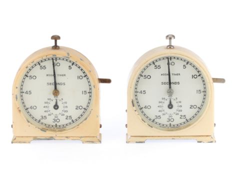 Two Clockwork Kodak Darkroom Timers, cream, both in G condition, both working at the time of the auction, accuracy untested,