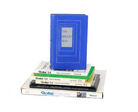 A Selection of Rollei Camera Related Books, to include Rollei Fototechnic, The Rollei Way, and others.