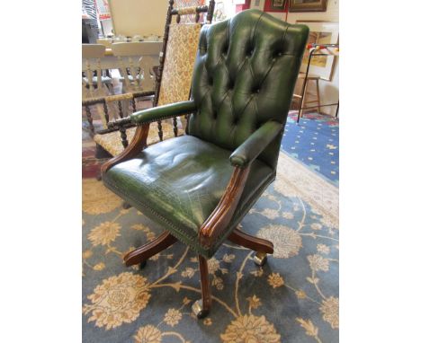 Button back office chair