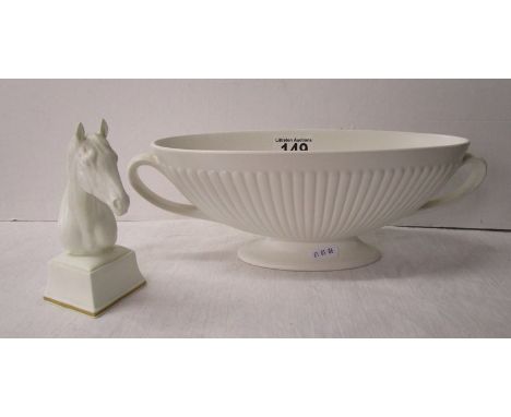 Royal Worcester horse figure &amp; 2 handled Wedgwood bowl