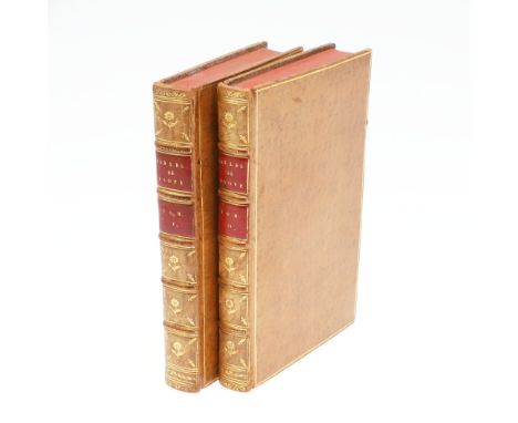 Aesop. Les fables d'esope... traduction nouvelle... par Mr. de Bellegarde, 2 volumes, 2 engraved frontispieces, 117 engraving