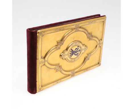 Victoria, Queen of Great Britain. An album of crests, excised from correspondence and decoratively arranged, most with a manu