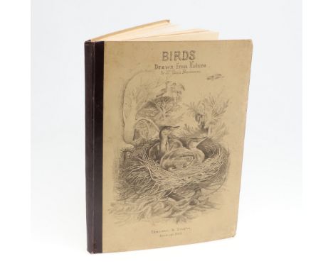 Mrs Hugh Blackburn. Birds Drawn from Nature, first edition, lithographed title and 22 lithographed plates, guards, original r