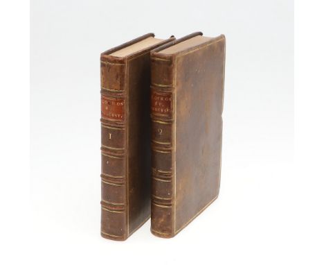 John Locke. An Essay Concerning Human Understanding, 2 volumes, eleventh edition, portrait frontispiece, publisher's advertis