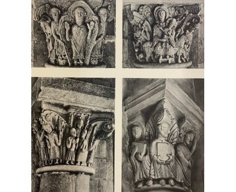 Paul Deschamps. French Sculpture of the Romanesque Period, Eleventh and Twelfth Centuries, first edition, plates, original ha