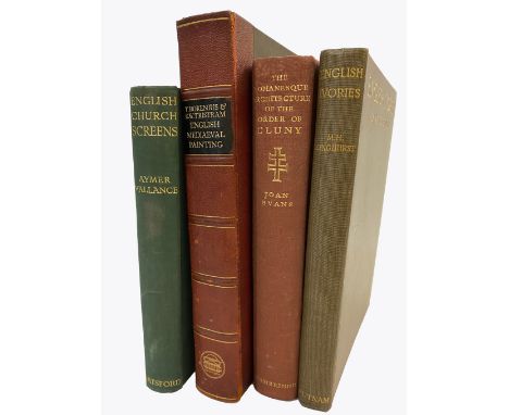 M. H. Longhurst. English Ivories, plates, original cloth gilt, 4to, London: B. T. Batsford, 1926; Tancred Borenius. English M