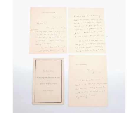 Evelyn Waugh, and others. A menu card for the Annual Dinner of the Canning and Chatham Clubs at the Masonic Buildings, Oxford