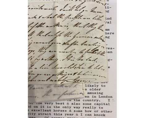 Prince George, Duke of Cambridge.  A series of 16 autographed letters signed from Prince George, Duke of Cambridge (1819–1904