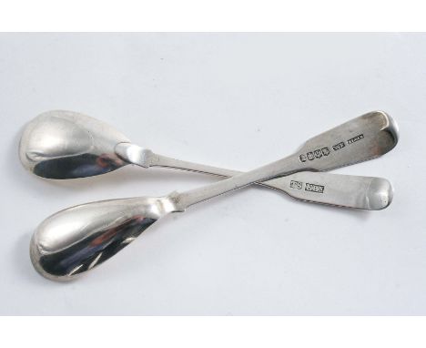 ELGIN:- A Scottish provincial Fiddle mustard spoon by Thomas Ferguson of Elgin (with Edinburgh hallmarks for 1839);  0.9 oz  