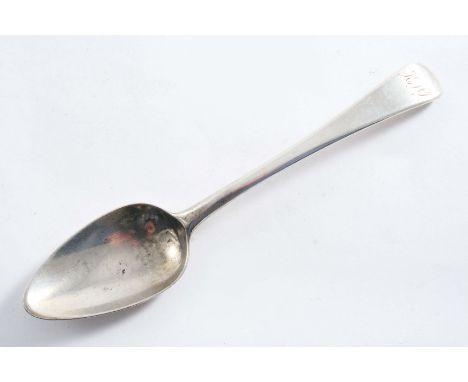 A SCOTTISH PROVINCIAL DESSERT SPOON Old English pattern, initialled, by Charles Fowler of Elgin 1800-1810;  1.5 oz