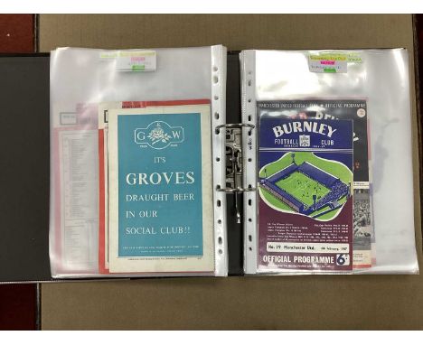 Manchester United 1966-7 Programmes, twenty-one league homes and twenty-one aways, plus Arsenal CCTV relay, two F.A Cup homes