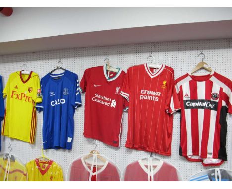 Sheffield United Le Coq Sportif Home Shirt with Capital One Logo, Hulse and '9' Football League number to back. Hummel Everto
